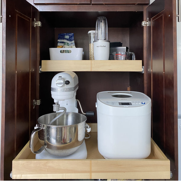 Rebrilliant Lacoya Assembled Soft Close Pull Out Kitchen Shelf